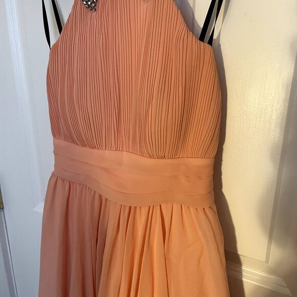 Y2k City Studio Mini Dress Halter Formal Fairy Whimsical Coquette Pastel - Picture 9 of 13